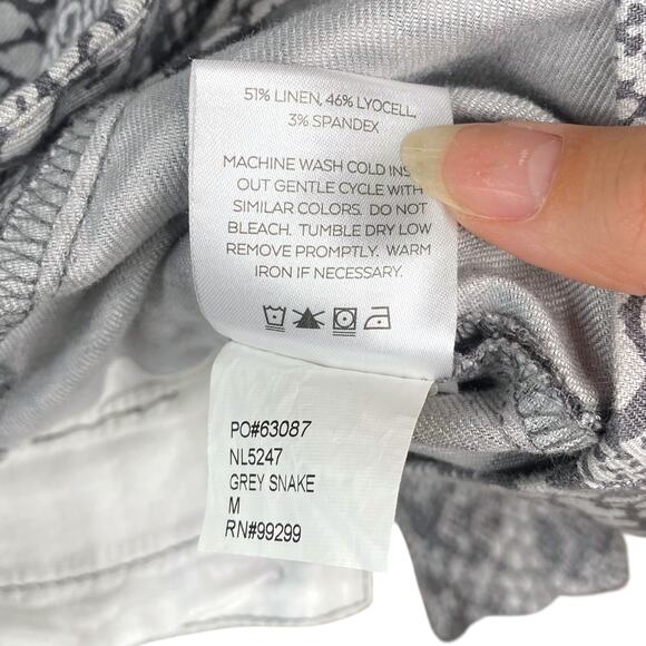 Anthropologie Level 99 Gray Snakeskin Python Blazer Suit Jacket SZ M - Picture 10 of 10